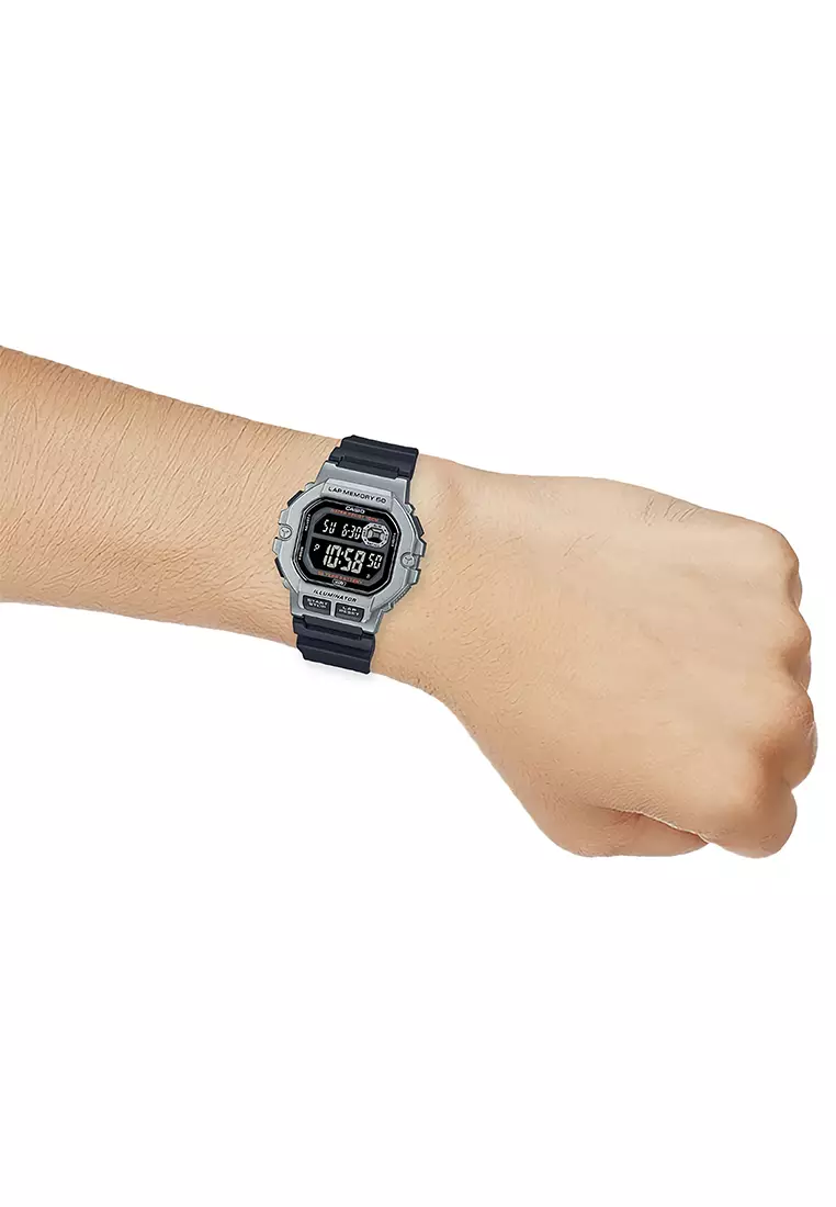 Casio - Jam Tangan Digital Pria - Black - Resin Strap - WS-1400H-1BVDF