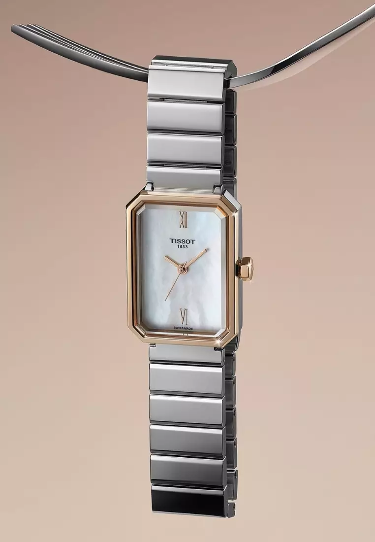 Buy Tissot Tissot SRV 30mm Rectangular Watch Case White Mother-Of-Pearl ...