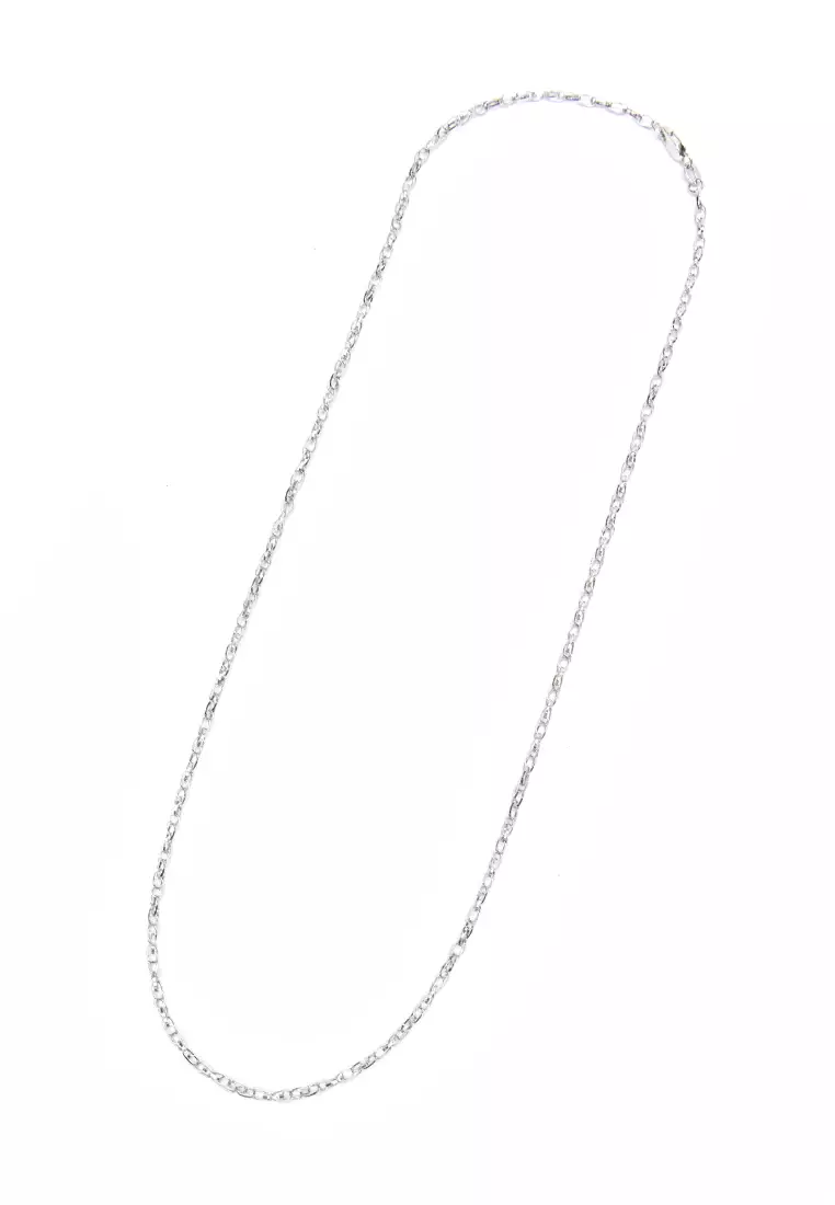 White gold necklace store 18k