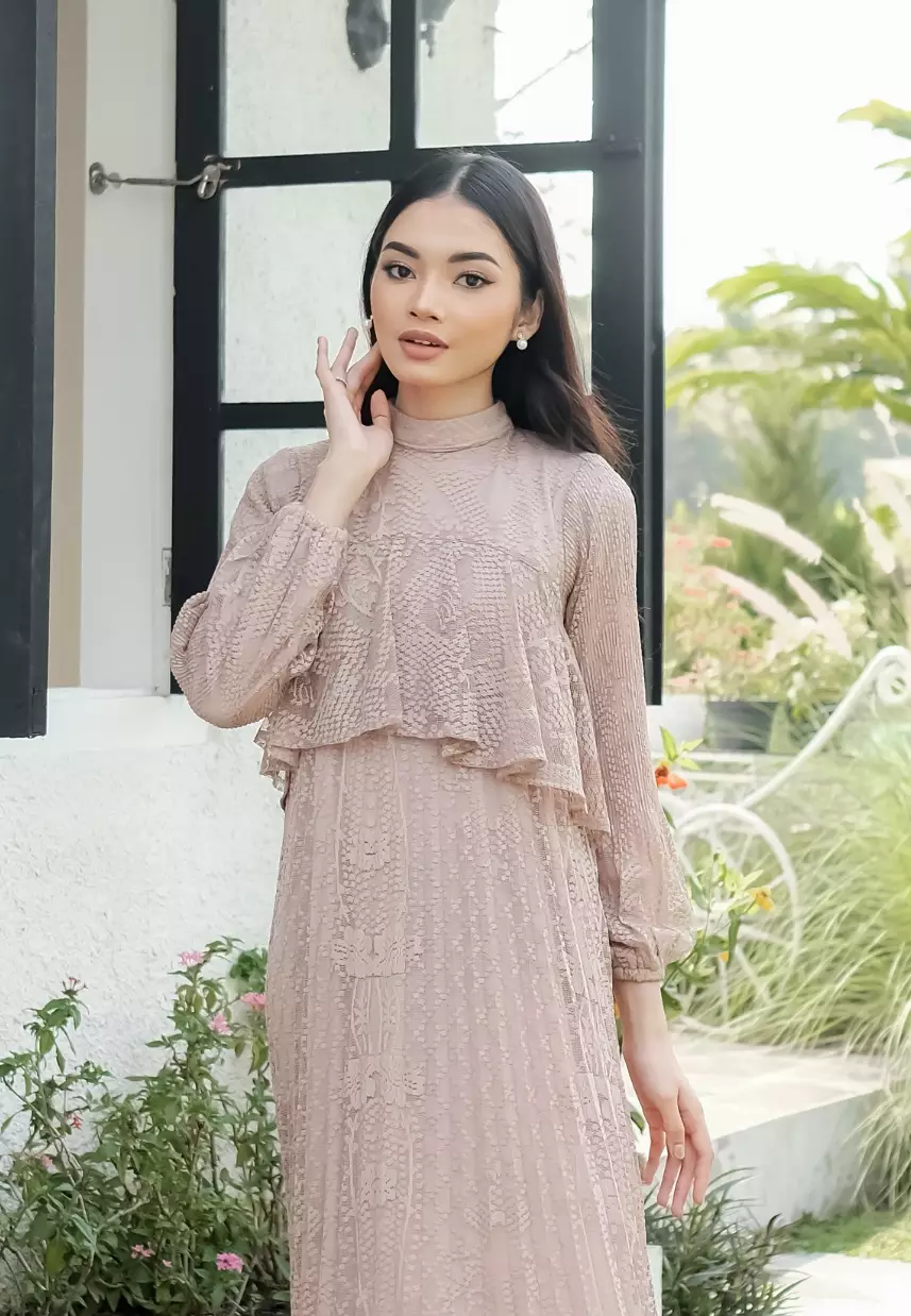 Mileva Dress - Nude