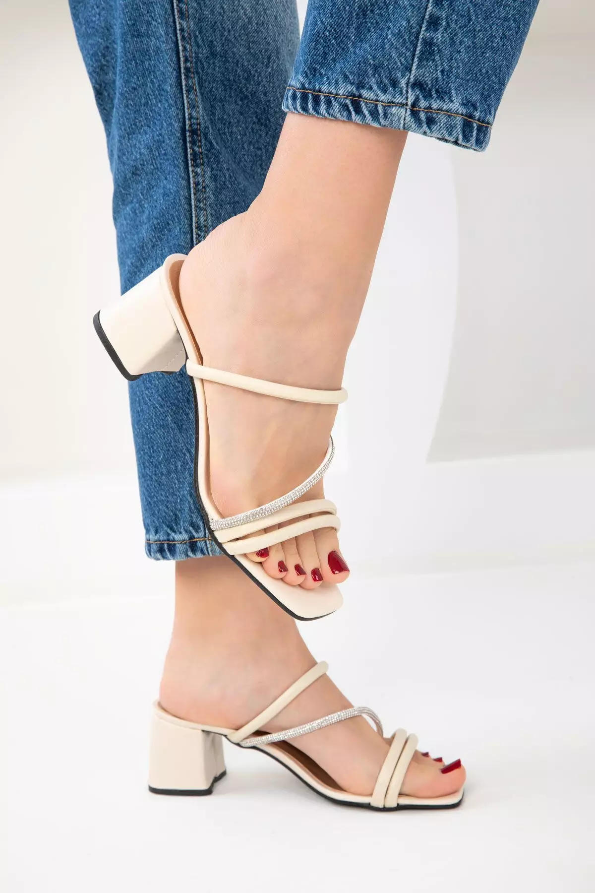 Discount on Soho  shoes - SKU: Strap Low Heels