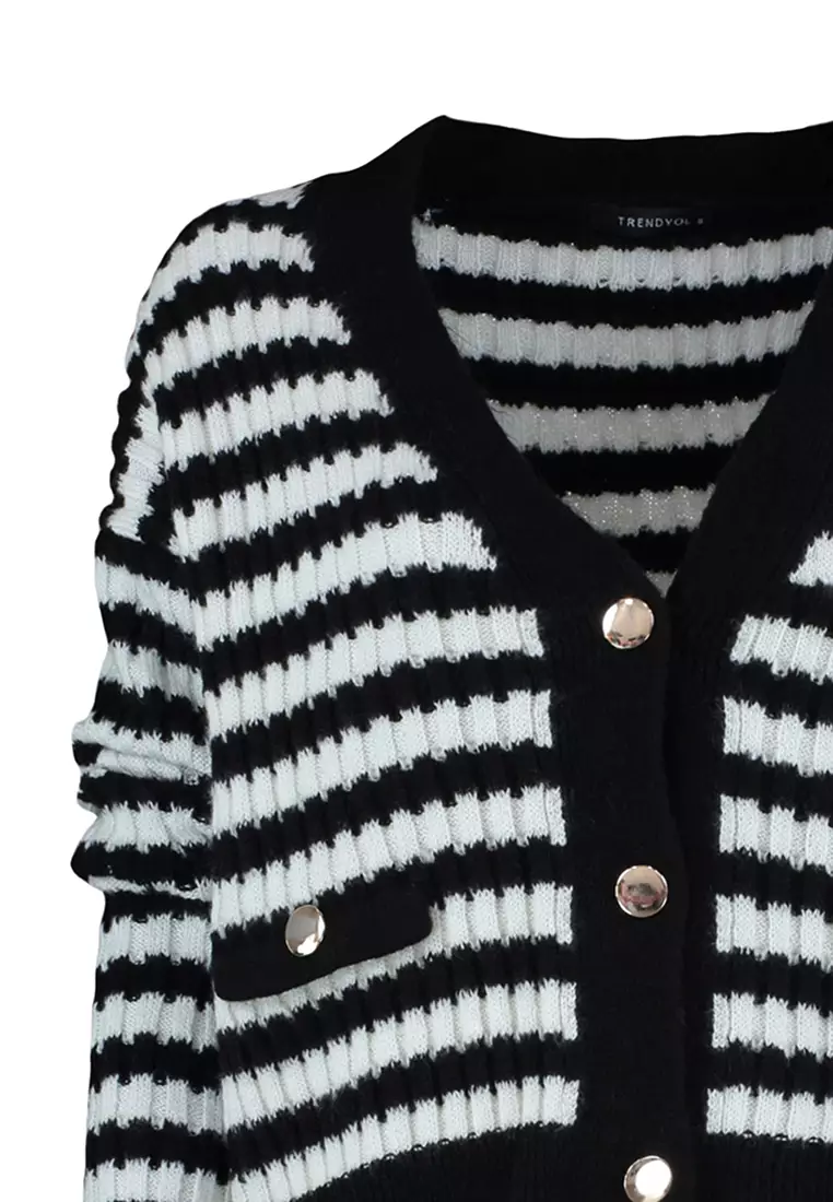 Striped Knitwear Cardigan