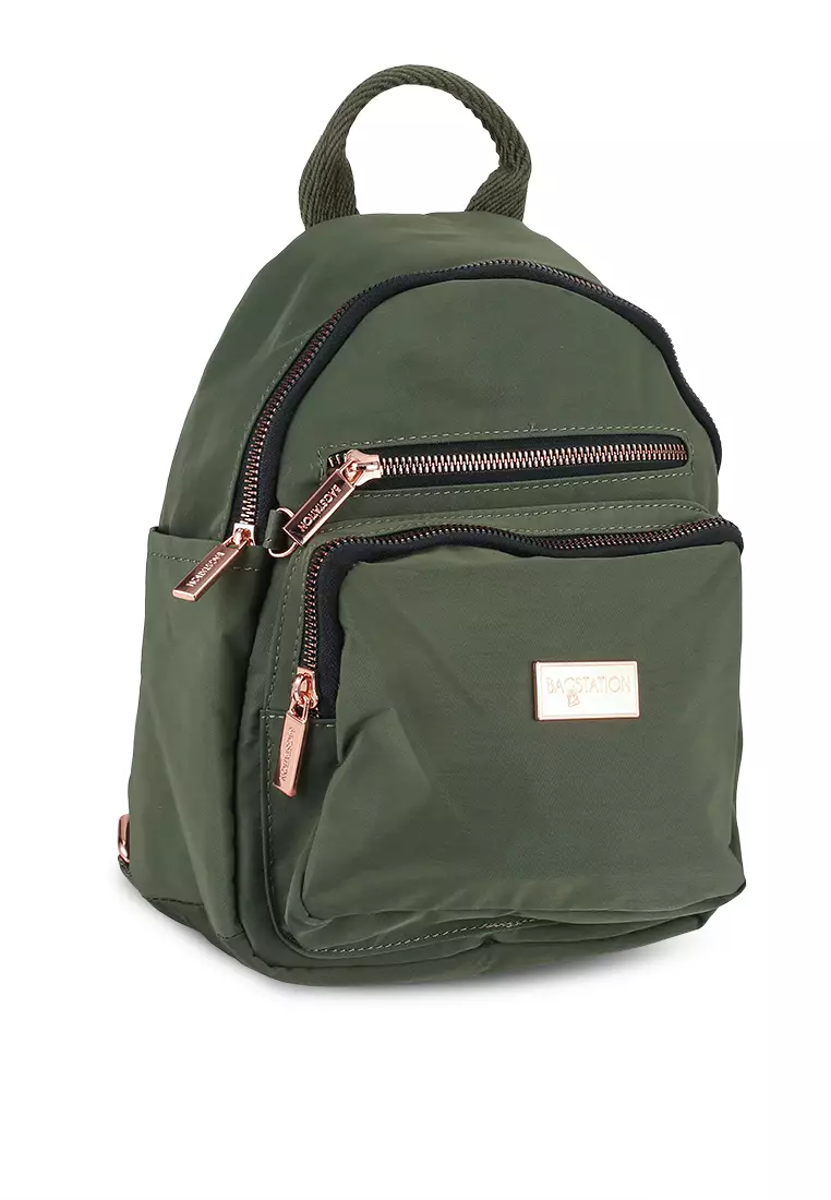 Rose gold store small backpack