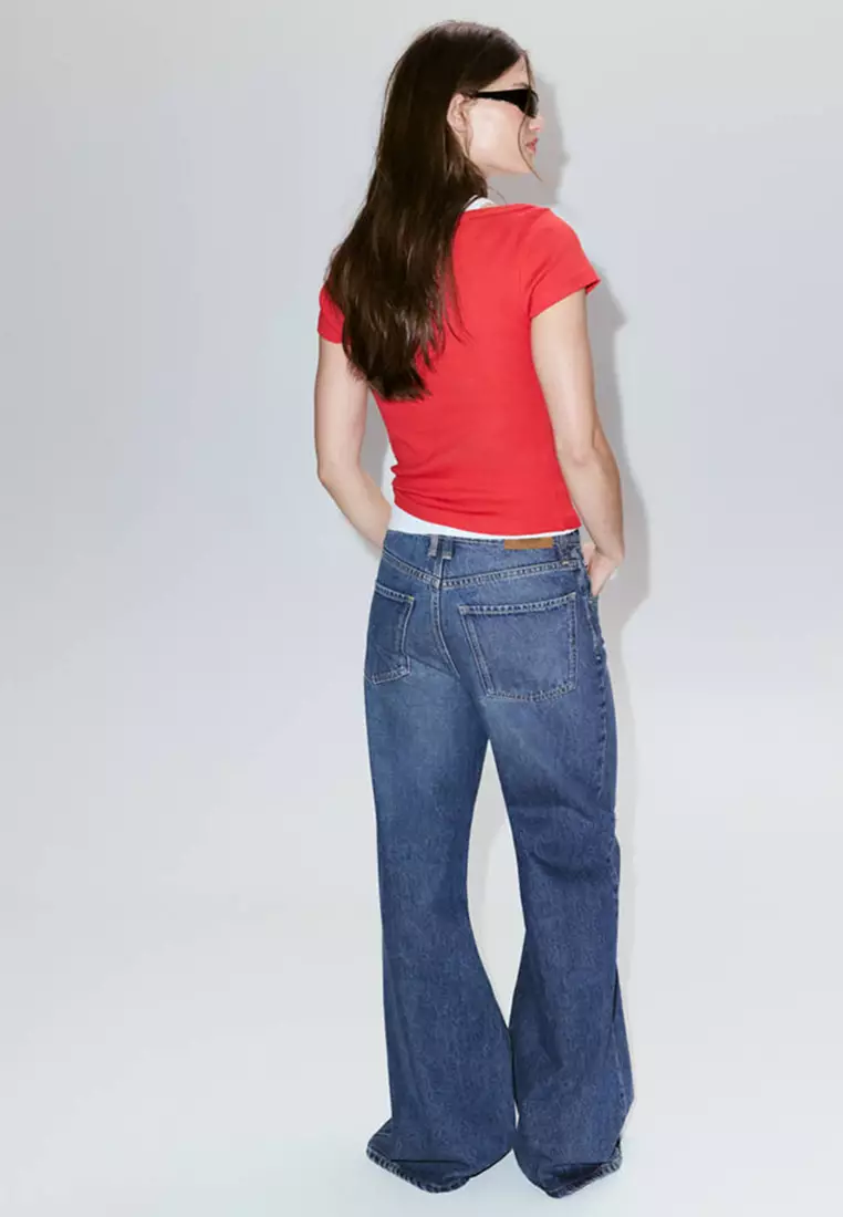 Two-Tone Contrast T-Shirt