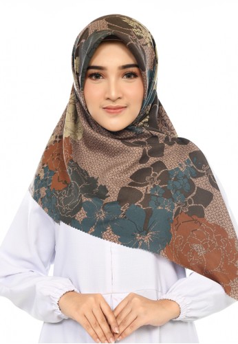 My Daily Hijab multi and brown Hijab Segi Empat Voal Rose Rosybrown 9B6D1AA03D3CBFGS_1