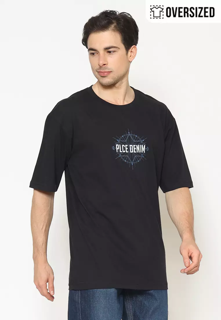 POLICE T-Shirt Cotton Oversized Pria 2079260061