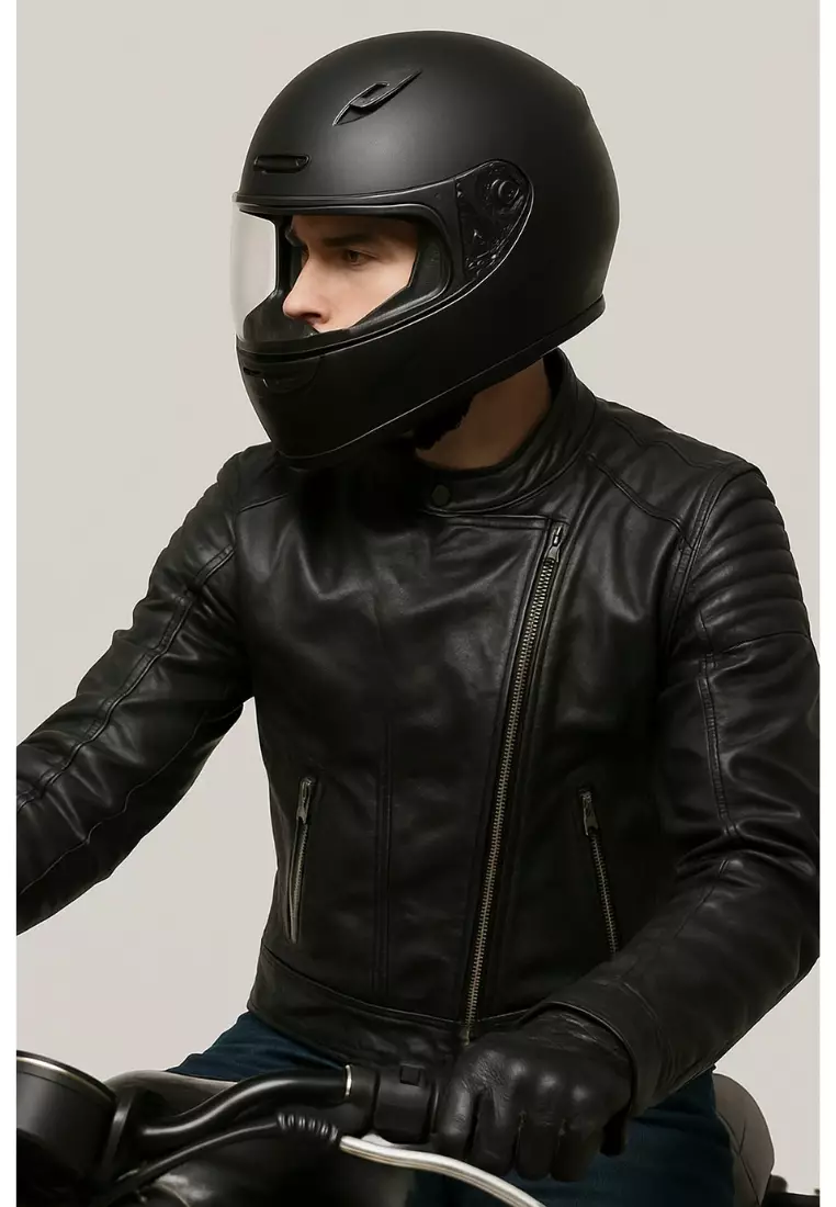 Real Leather Jacket Black- Lamb skin Jacket- Jacket for Men- Oxhide RACER