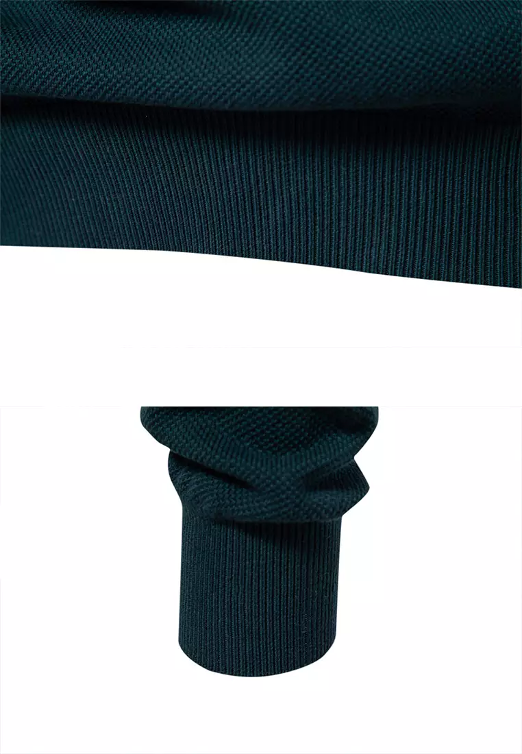 Contrast Stand Collar Knitwear AX-SW135