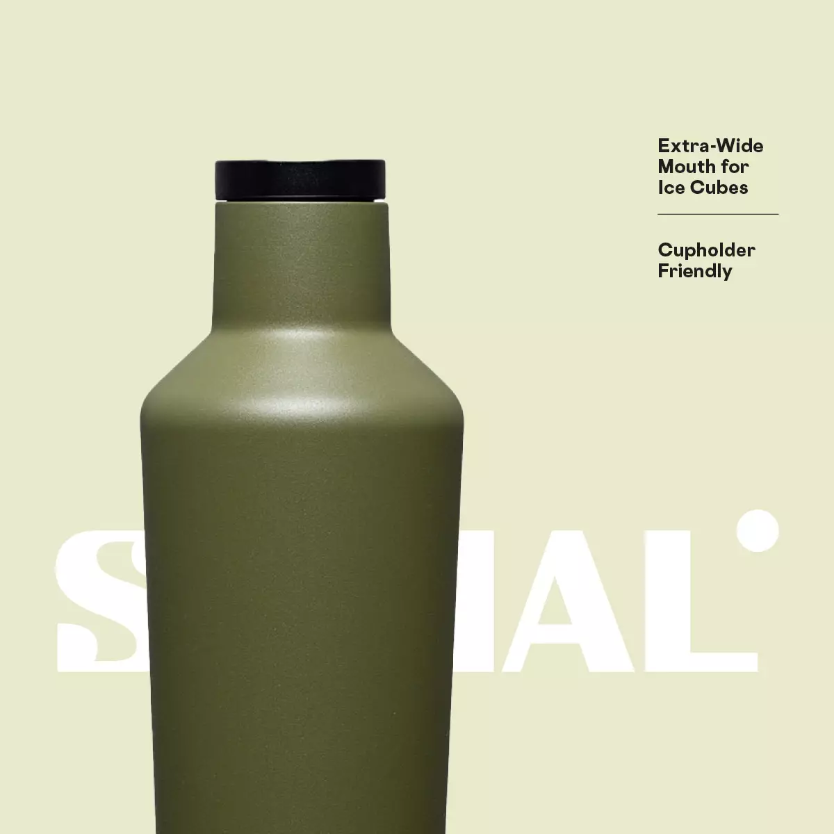 CORKCICLE Canteen 16oz - Olive