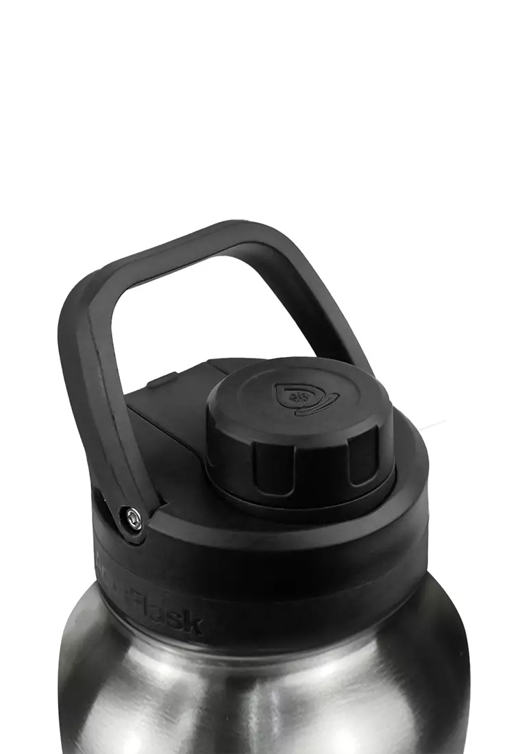 40oz Silver Steel New Sports Lid Bottle Wide Mouth Vacuum Insulated Stainless Steel Drinking Water Bottle