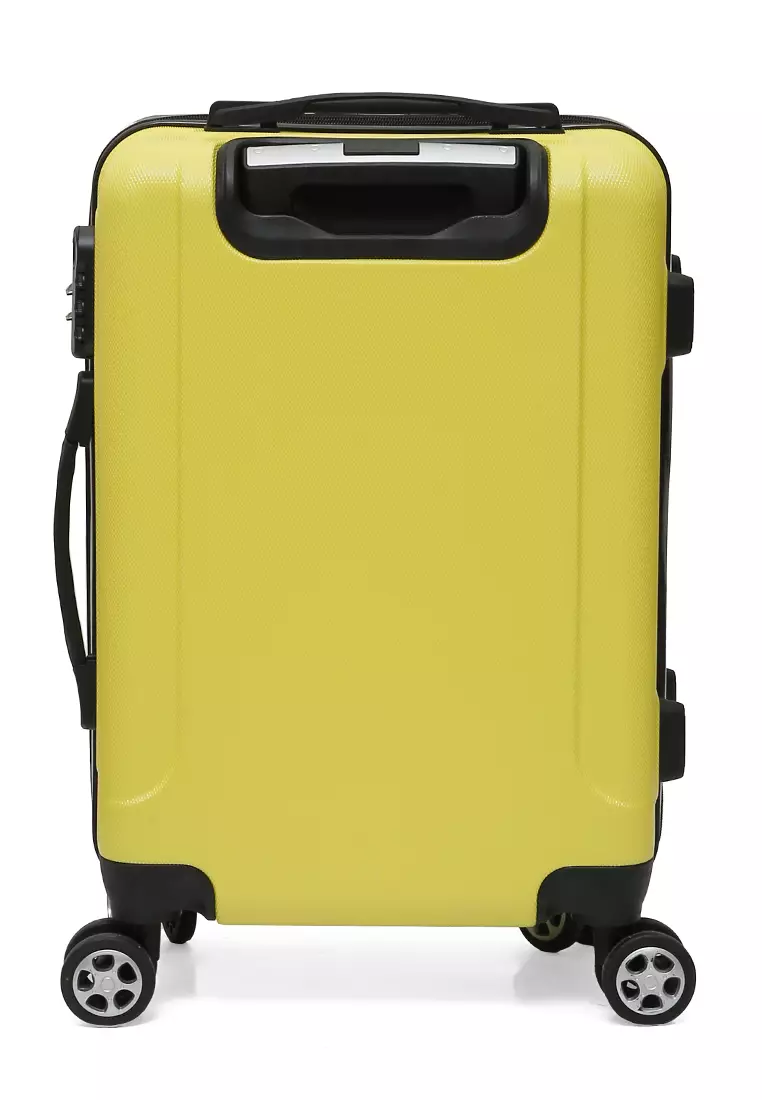 Carlton Tas Koper Hardcase Unisex Size 20Inch Suitcase Combination Lock Large Compartment Material ABS+PVC Coated ORIGINAL - Yellow
