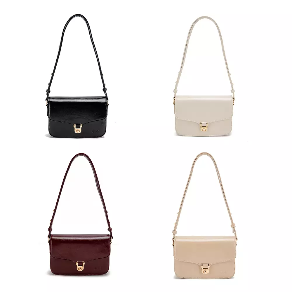 En-ji Gohyun Shoulderbag Wanita Warna Cherryred