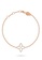 Aquae Jewels white Bracelet Hera Flower 18K Gold and Diamonds - White Gold 310C5AC869ECD9GS_2