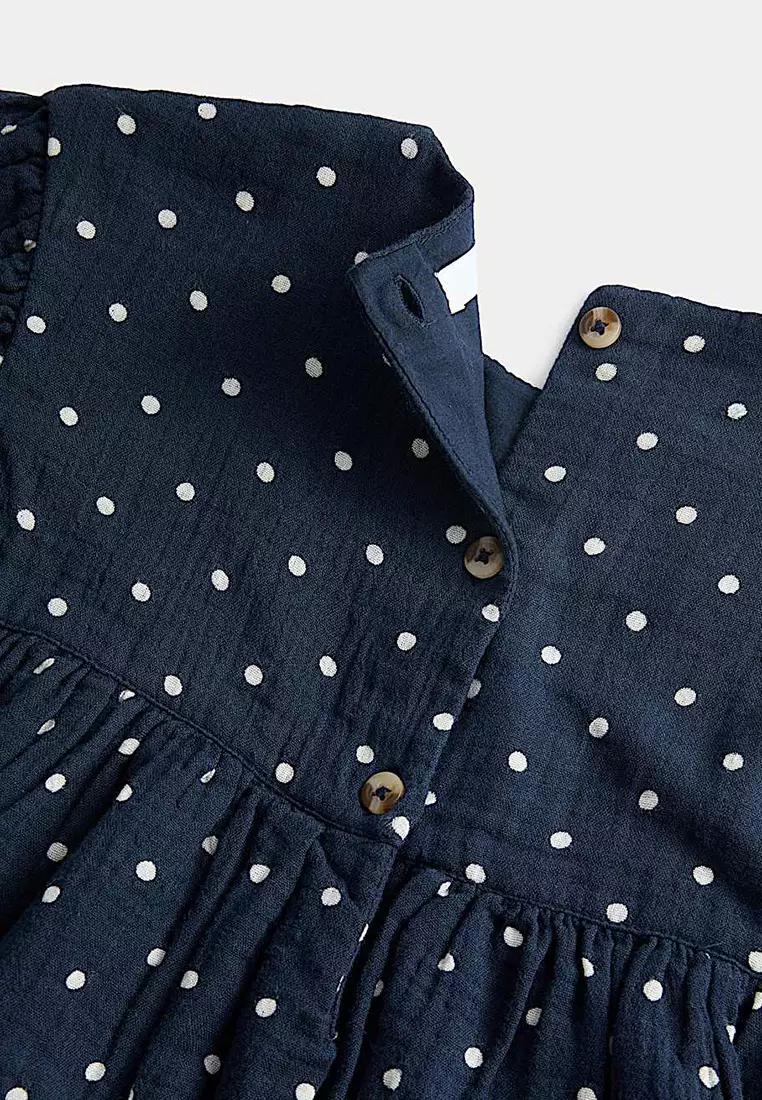 Cotton Rich Polka Dot Dress