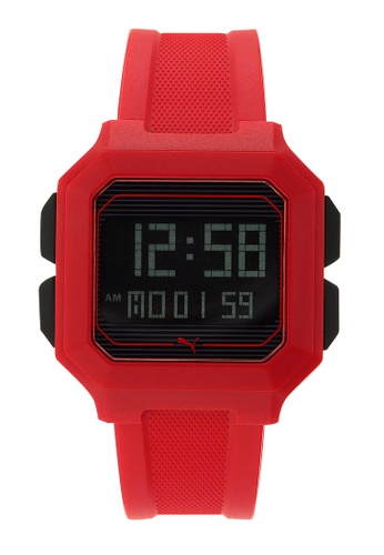 PUMA red Remix Digital Watch P5019 D2438ACDF53038GS_1
