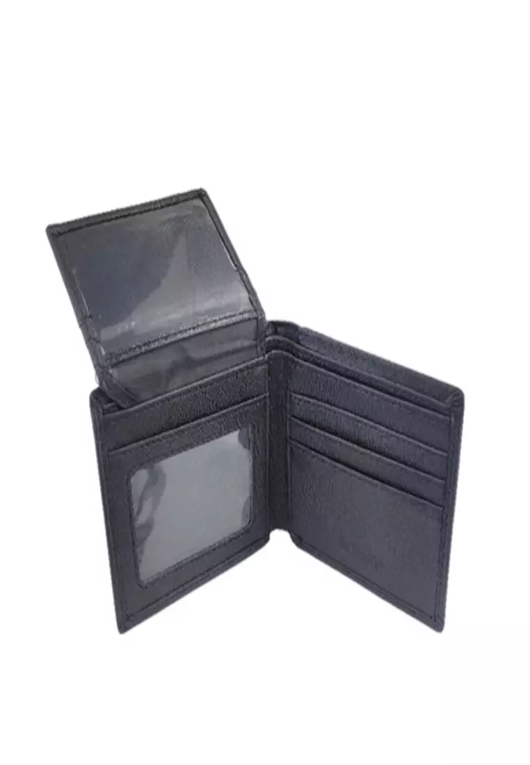 Grandir Dompet Lipat Pria Dompet Pendek Kulit PU Men Short Wallet 0911422503BLA