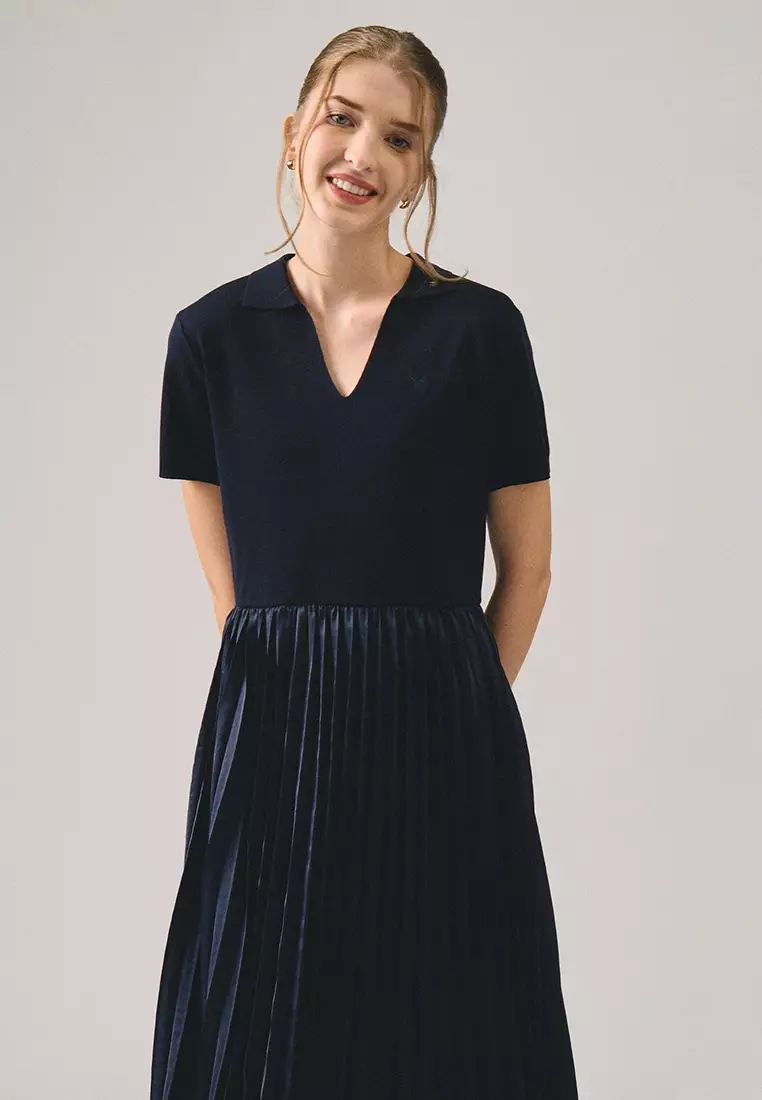 Combination Pleated Dress