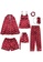 Seoul in Love white and red and pink Salanghae Lingerie Set 7 in one 59807USEADB849GS_2