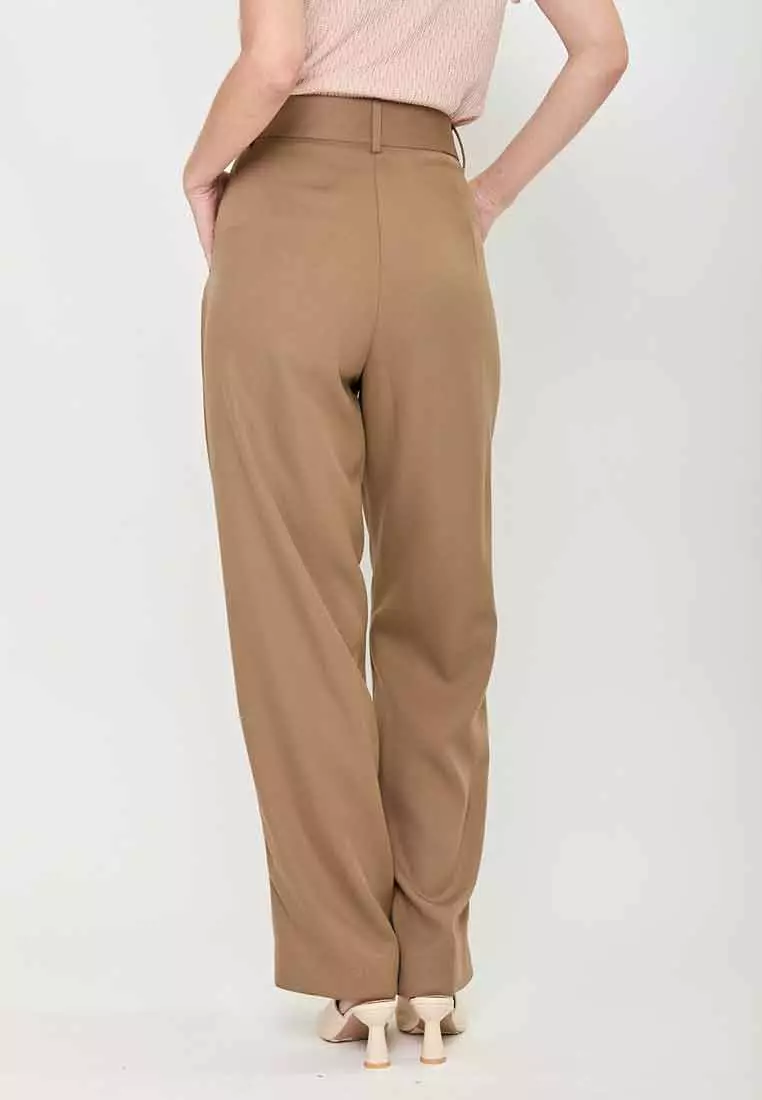 Eliza Jane Relaxed Fit Pants with Belt Loop