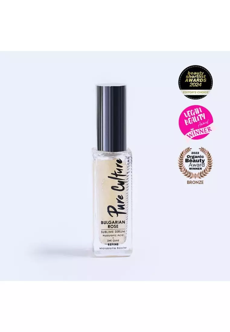 Bulgarian Rose Sublime Serum 30ML | Anti-aging Serum | Hyaluronic Acid + 24K Gold | For Dry Skin