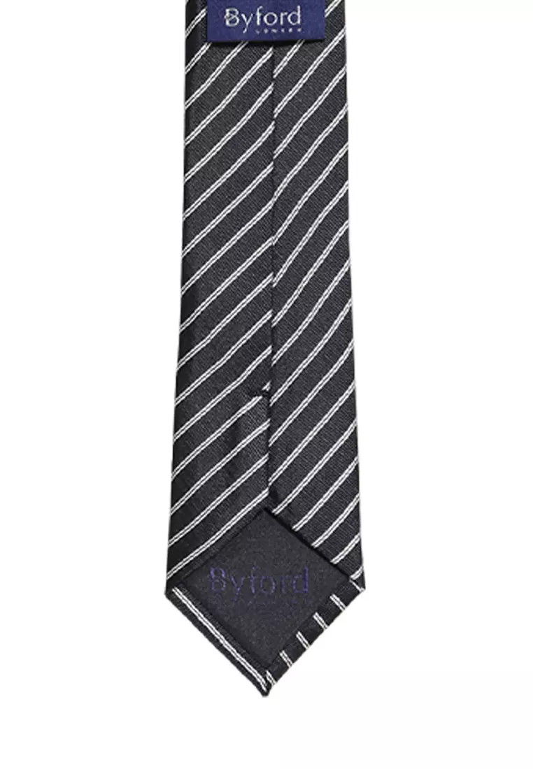Byford Mens Micro Polyester Neck Tie 6.5 - 3026006B-99Black
