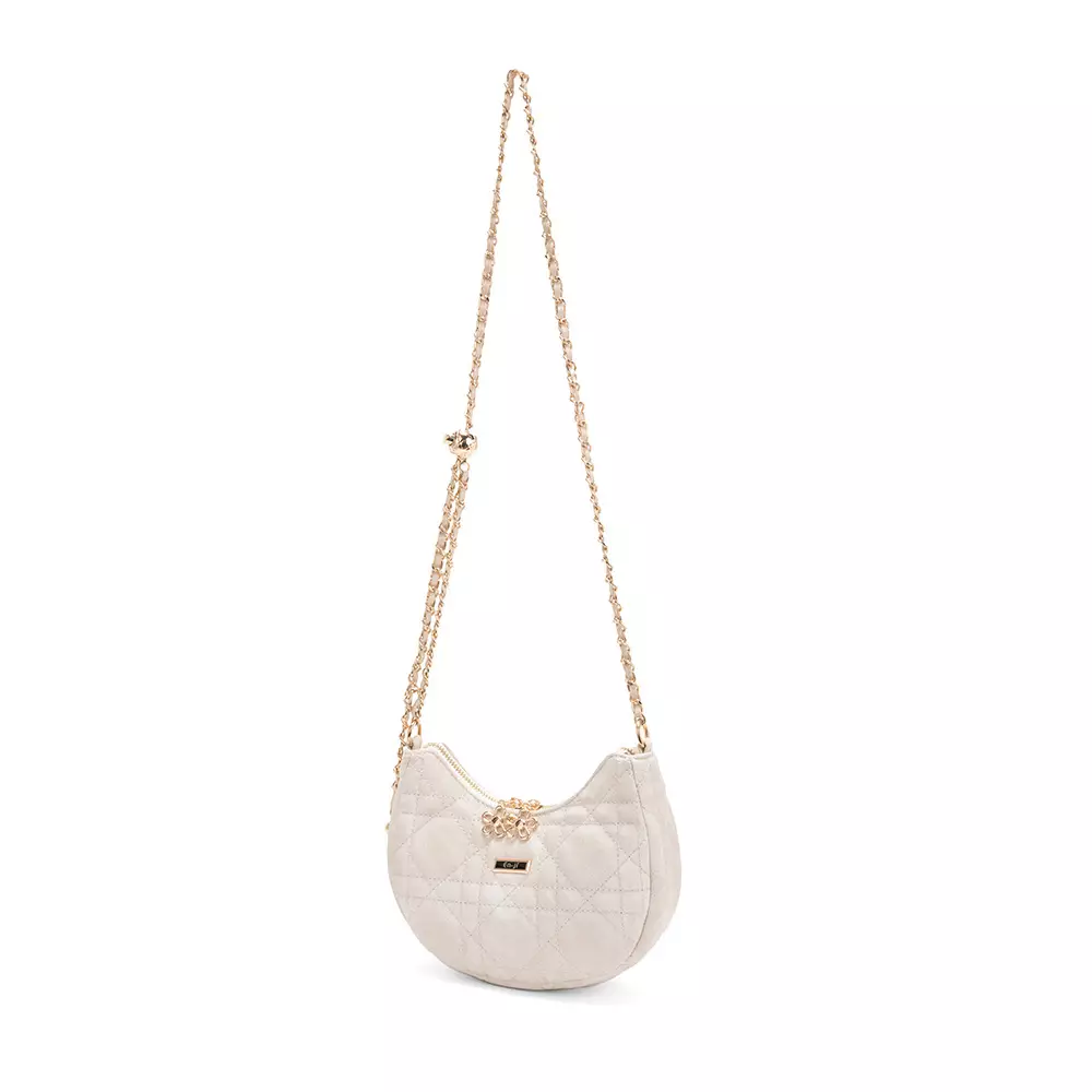 En-ji Ginsa Slingbag Wanita Warna Cream