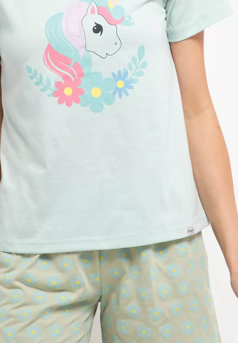 Pyjama Pijama Short Sleeve Short Pants Sleepwear