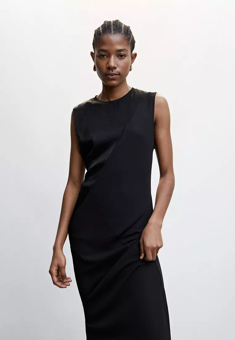 Buy Mango Satin Panel Dress 2024 Online | ZALORA Philippines