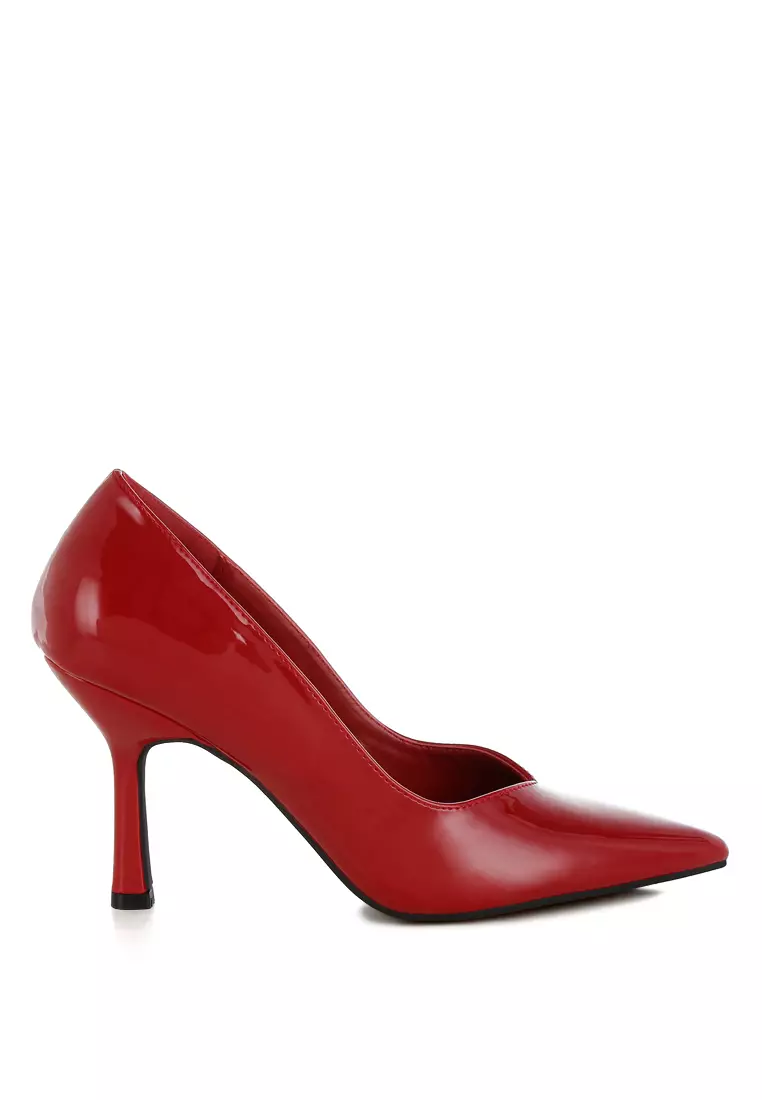 Discount on London Rag  shoes - SKU: Green Point Toe Stiletto Heeled Red