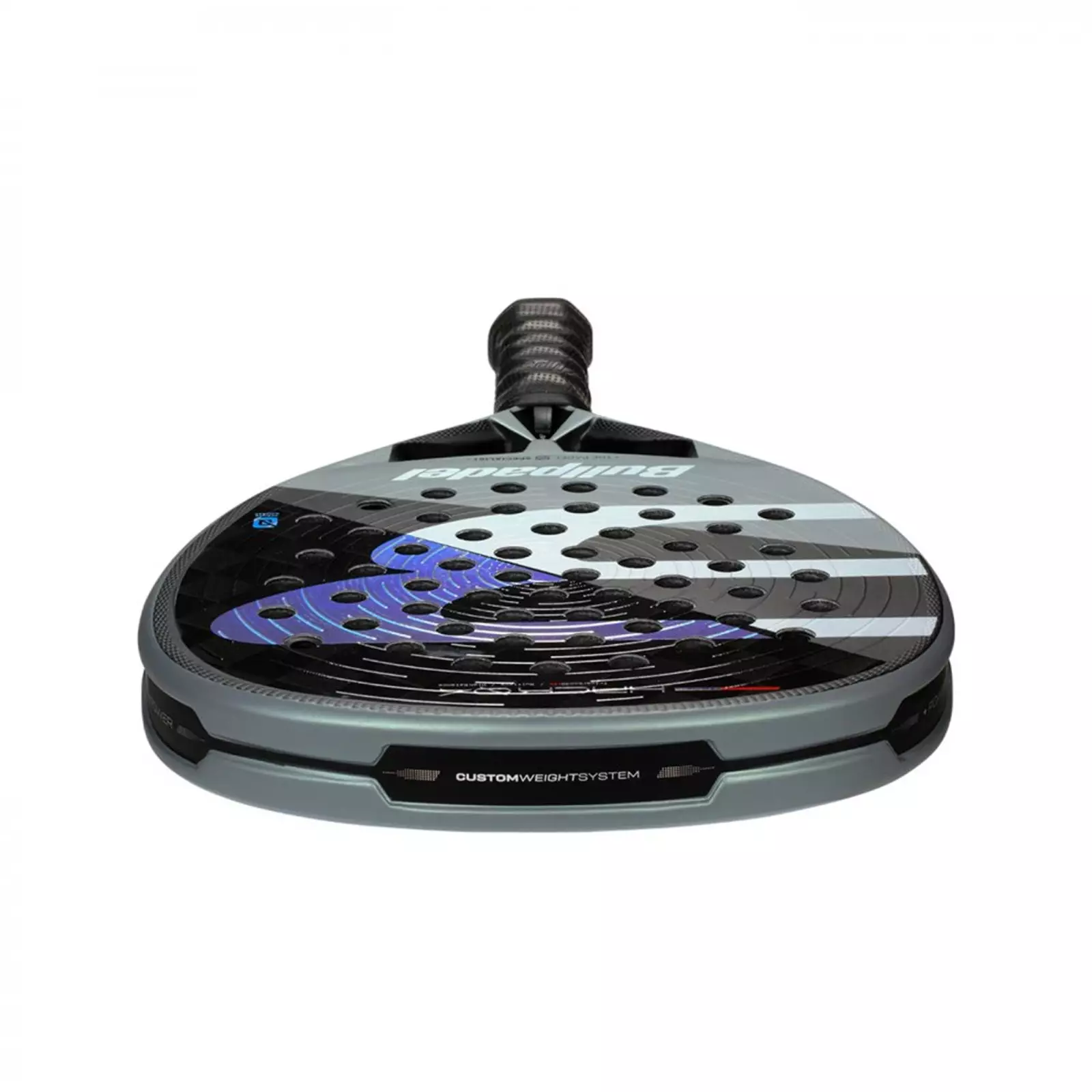 Raket Padel BULLPADEL Hack 04 2026 360-365 Grey Black
