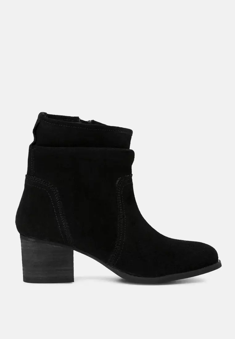 Discount on Rag & CO.  shoes - SKU: Pleated Collar Leather Boot With Zip Closure