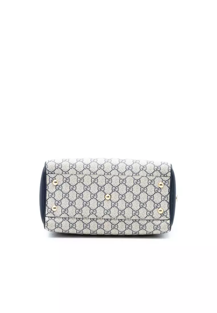 Pre-Loved Gucci Small Gg Supreme Boston Bag