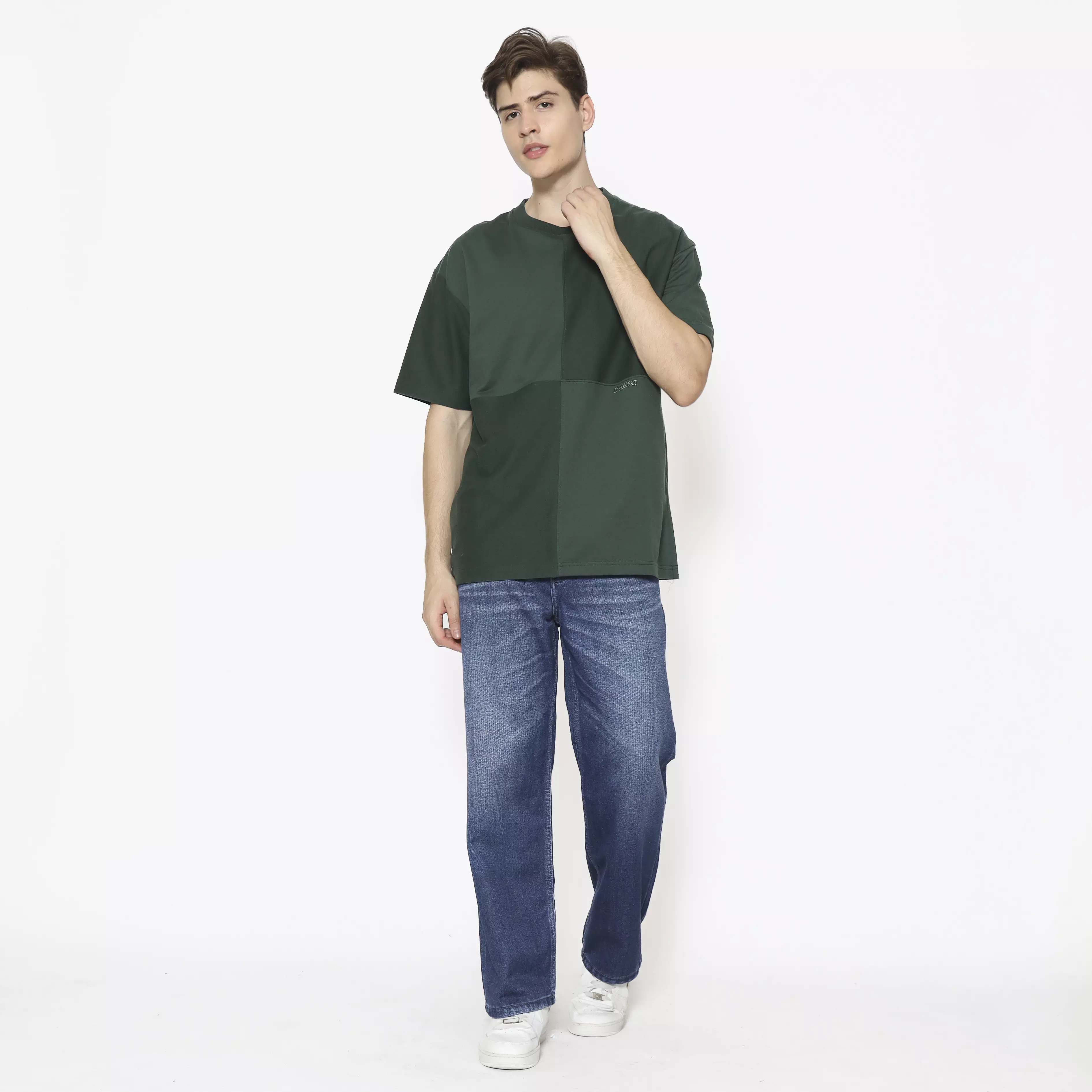 Spyderbilt Kaos lengan pendek Pria Migos Oversize Men Tee Planet Surf