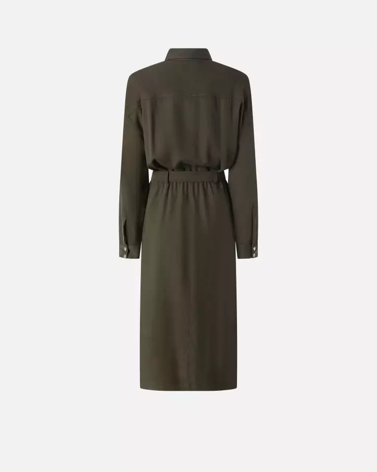 sage green work dress Buy Sage Green Applique Work Dress for Women by Markkah Studio main image 0
