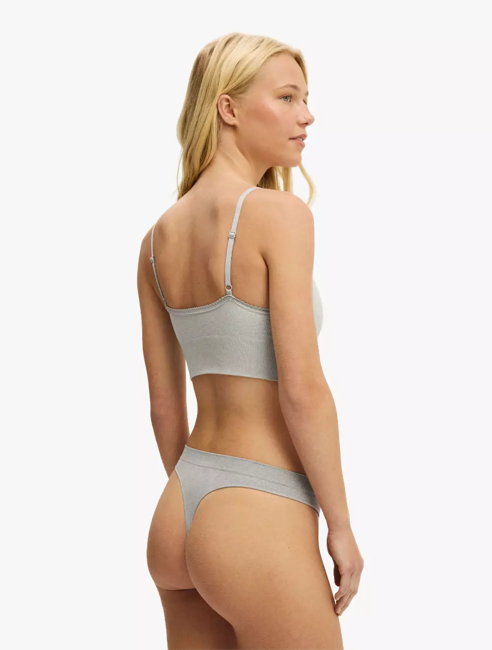 COTTON ON BODY - UNDERWEAR & PAKAIAN TIDUR - SEAMLESS LONGLINE LACE TRIM BRALETTE