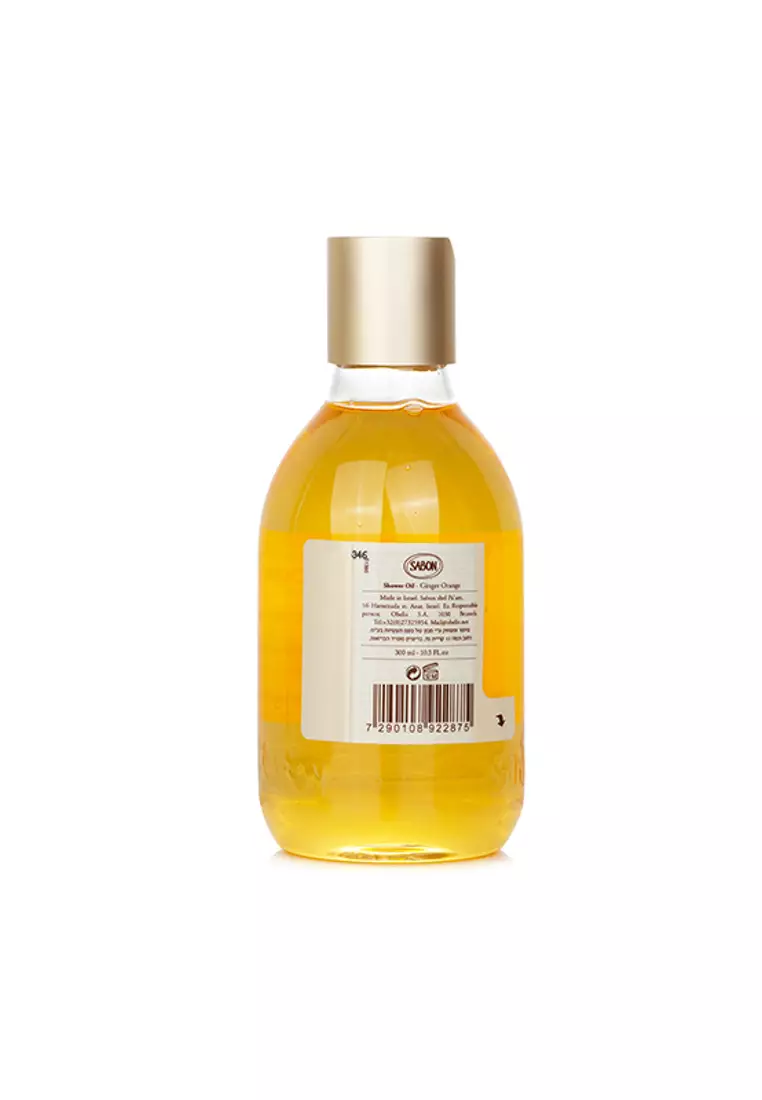 SABON - Shower Oil - Ginger Orange (Plastic Bottle) 300ml/10.5oz