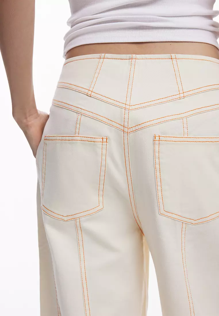 Balloon pants with front pockets