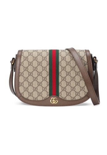 Gucci Gucci Ophidia GG Small Shoulder Bag in Beige/Ebony 2021 | Buy Gucci Online ZALORA Hong Kong