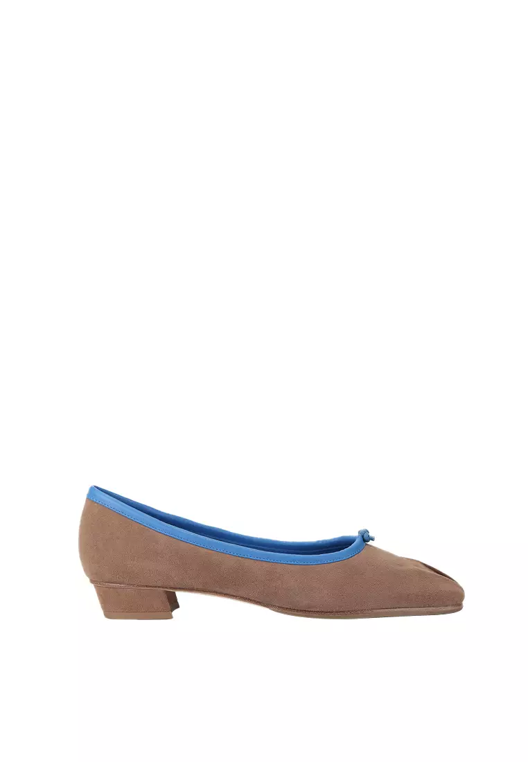 Discount on Beracamy  shoes - SKU: Beracamy Pleated Square Block Heel Evening Slipper - Toffee