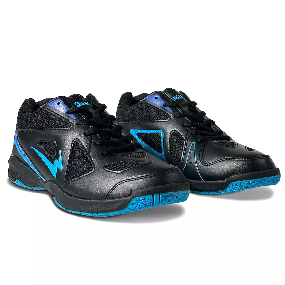 Eagle Sepatu Badminton Vector - HITAM/BIRU