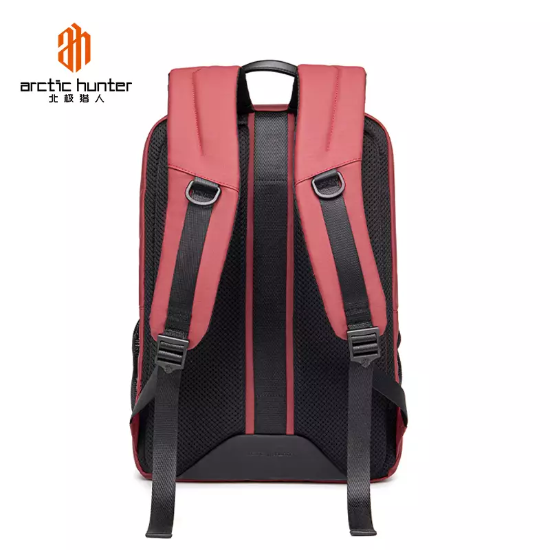 Arctic Hunter B00532 Tas Ransel Backpack Laptop Kerja pria 15.6 Inch USB - RED