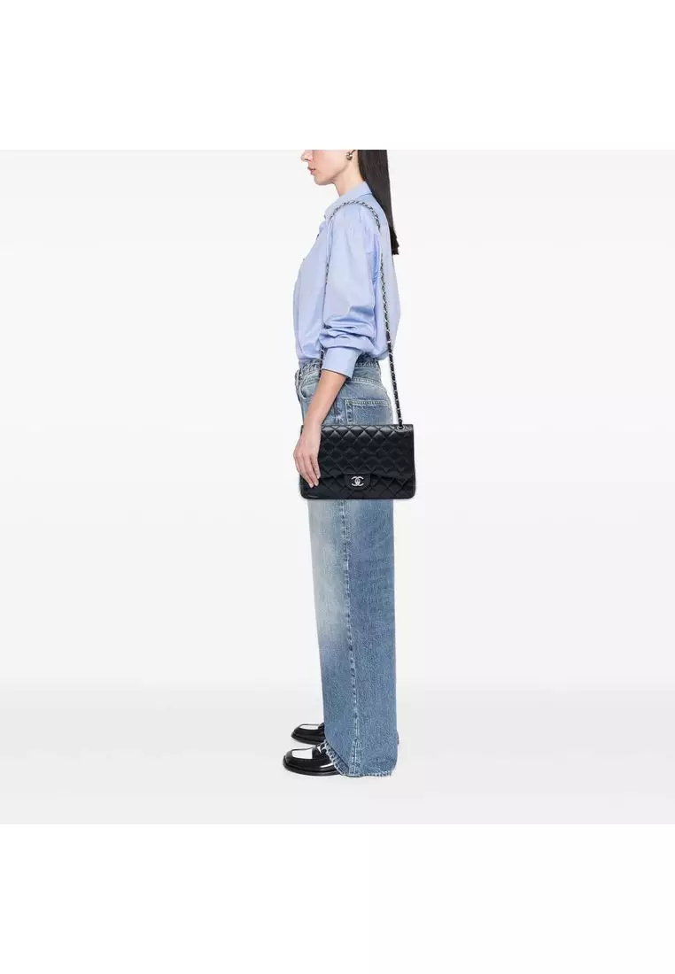 Pre-Loved Chanel Jumbo Classic Caviar Double Flap
