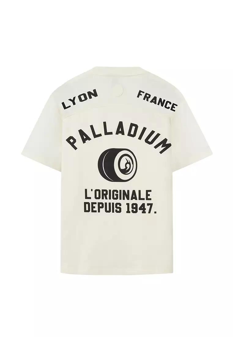 男裝 HERITAGE PALLADIUM LOGO 寬鬆落肩全棉T裇