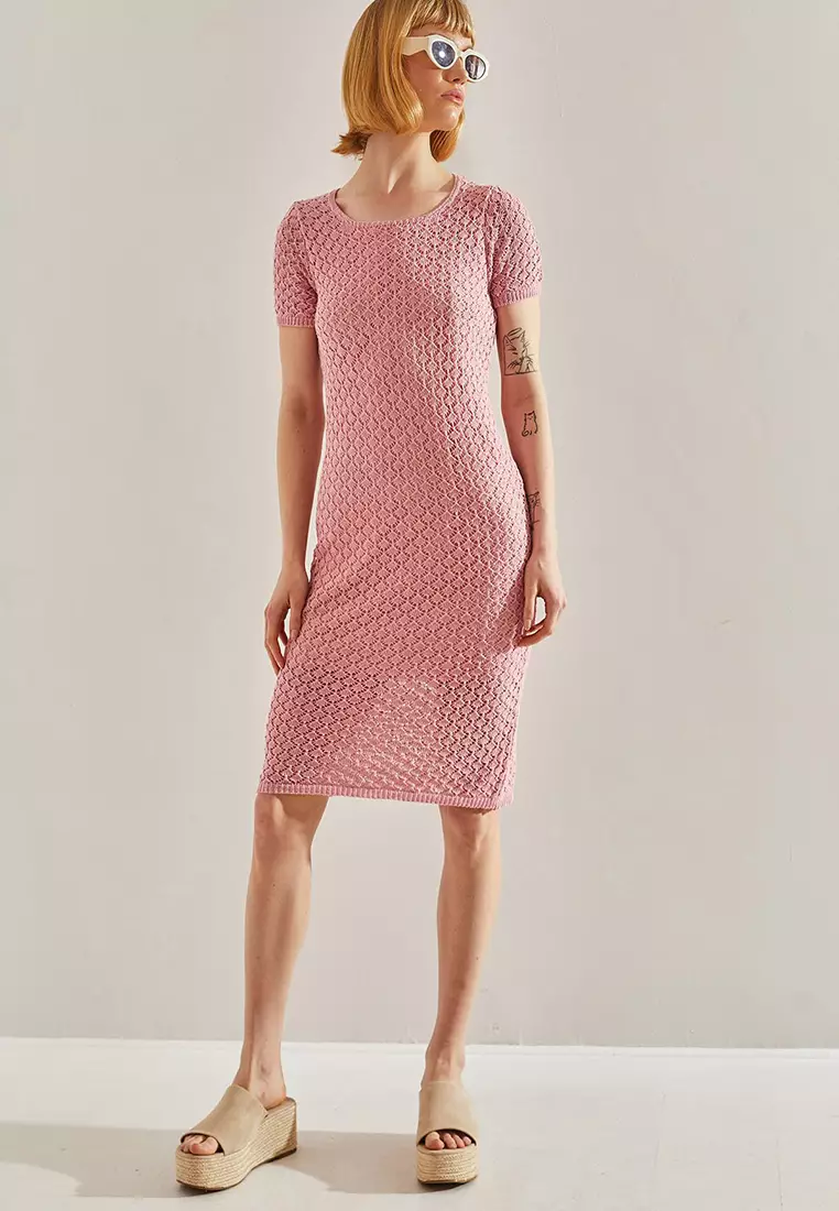 Women's Openwork Lined Dress