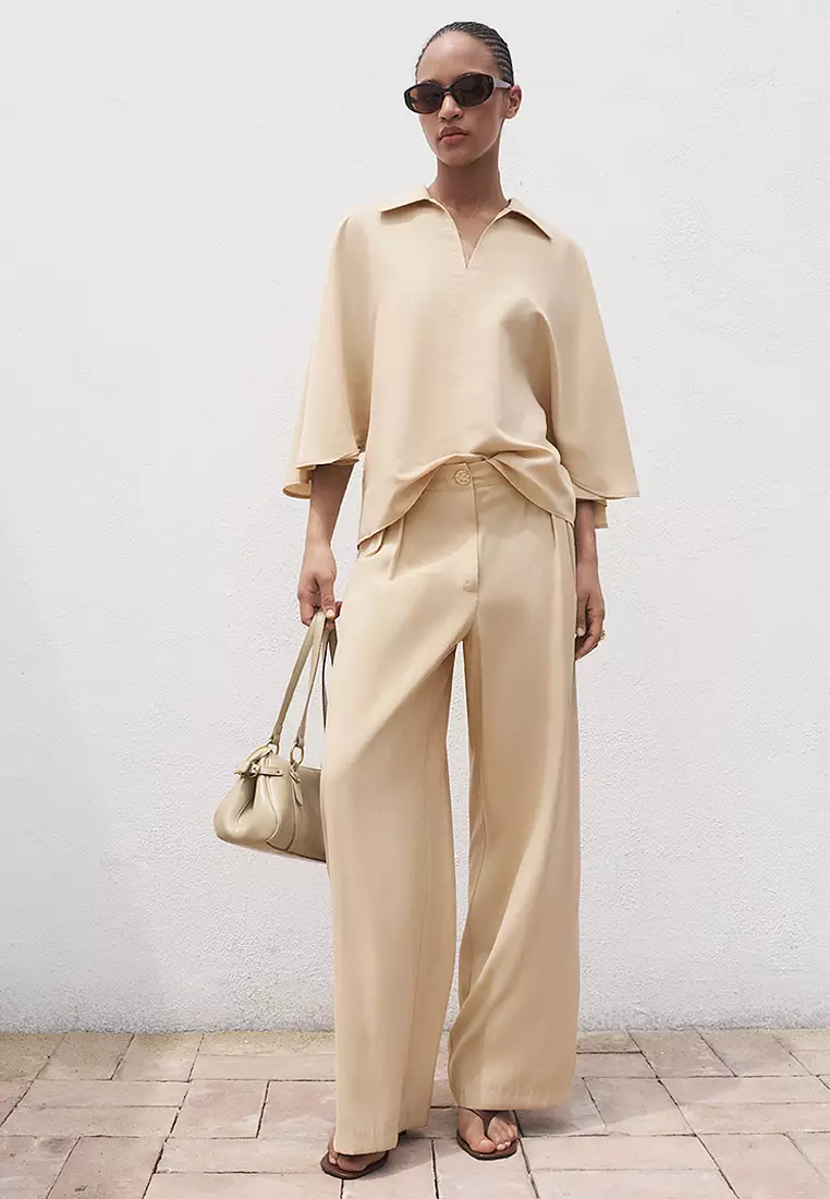 Oversized Three-Quarter Sleeve Shirt