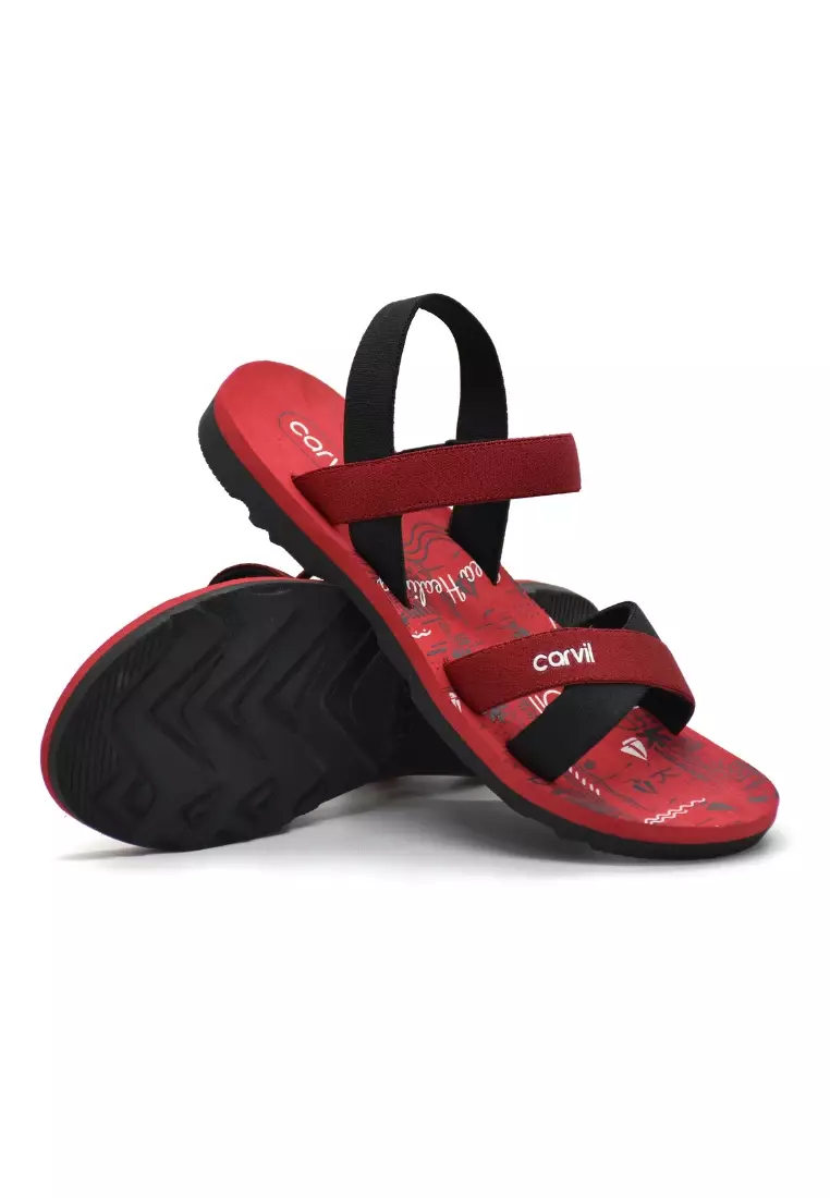 Carvil Sandal Wanita Noventa-TB Black/Red