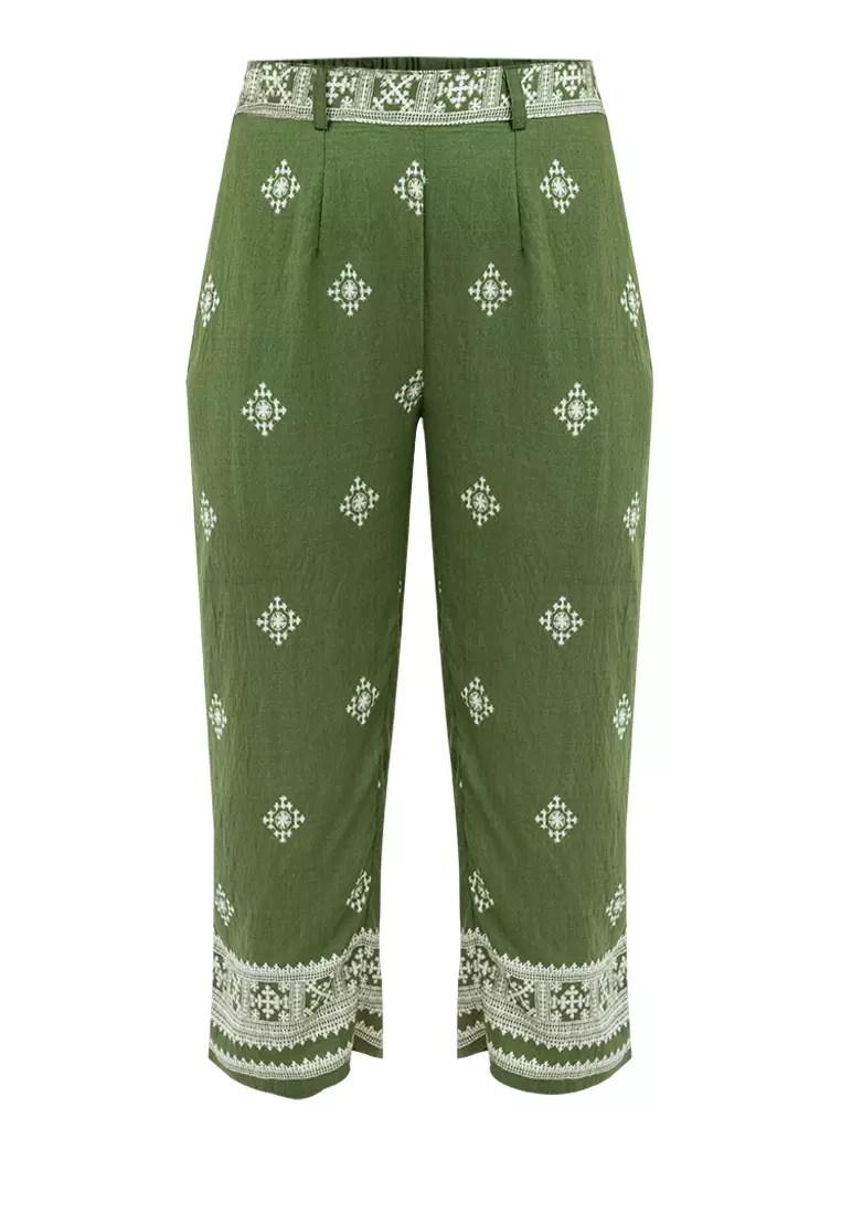 Atasha Cenefa Print Filipiniana Relaxed Pants