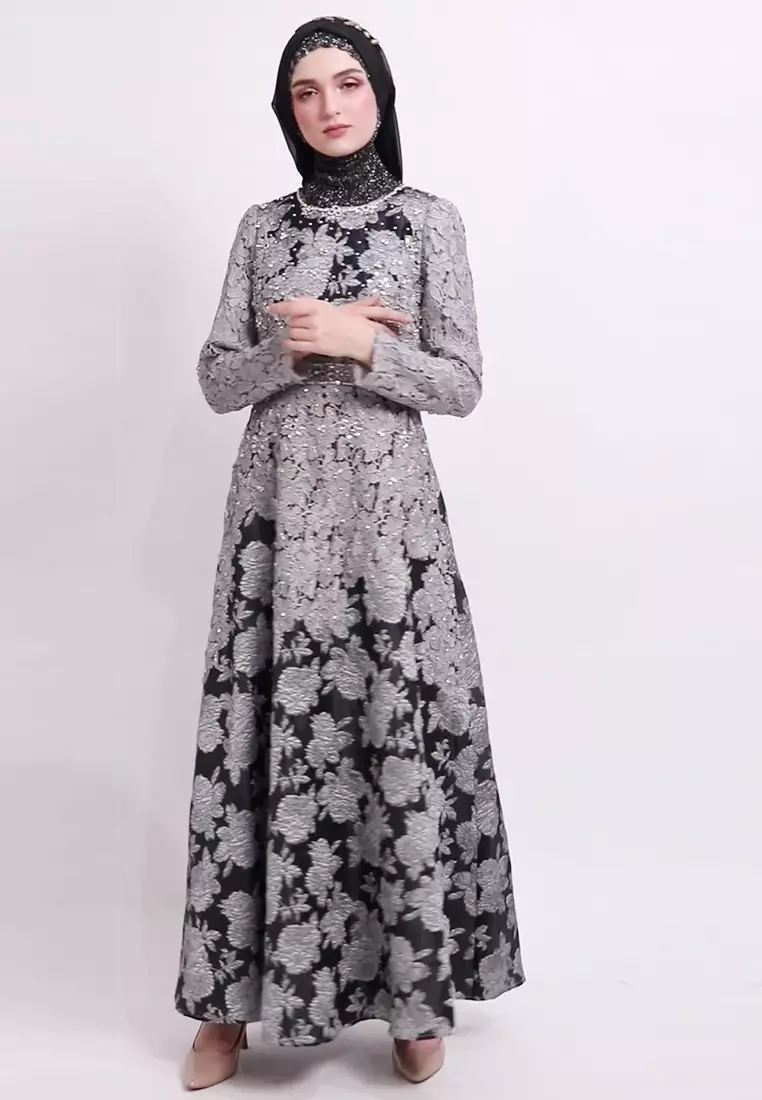 Bibiq Gamis Jacquard Brokat