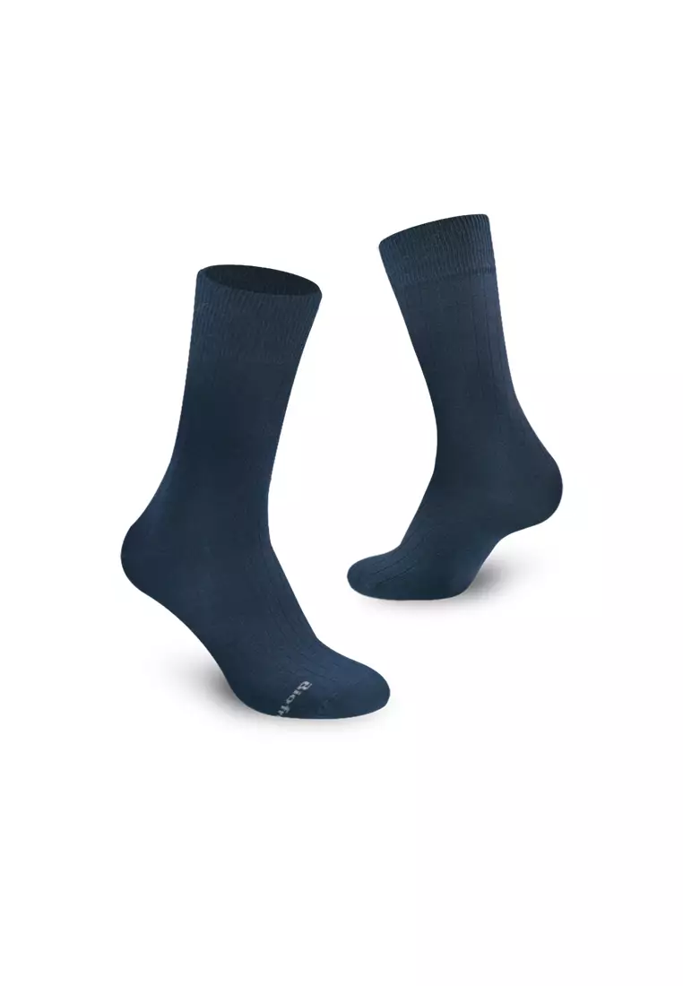 Biofresh Men’s Sweat Absorbent Cotton Lite Thin Casual Crew Socks 3 pairs in a pack RMCKG10