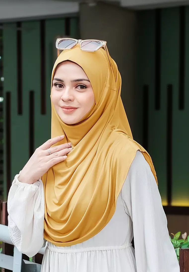 HIJAB INSTAN FATHIA - MUSTARD